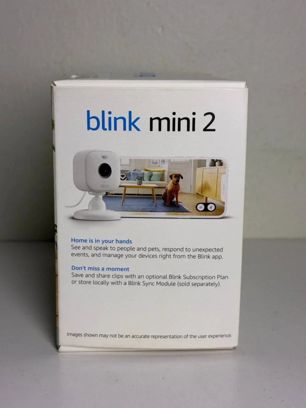 Blink Mini 2 Plug-In Smart Security Camera 1080p HD Video Color Night Vision Whi